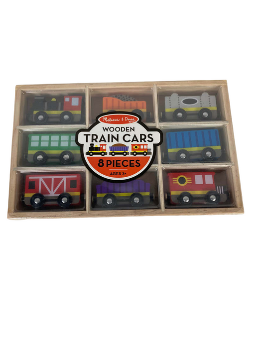 used Melissa & Doug Wooden Train Cars