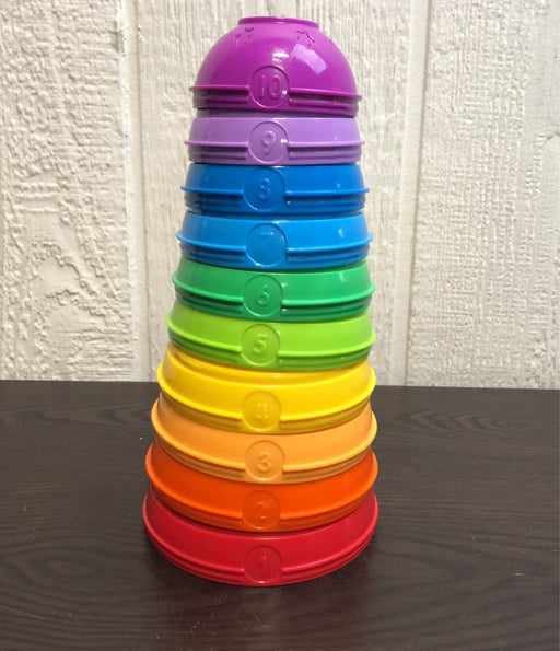 used Fisher Price Brilliant Basics Stack And Roll Cups