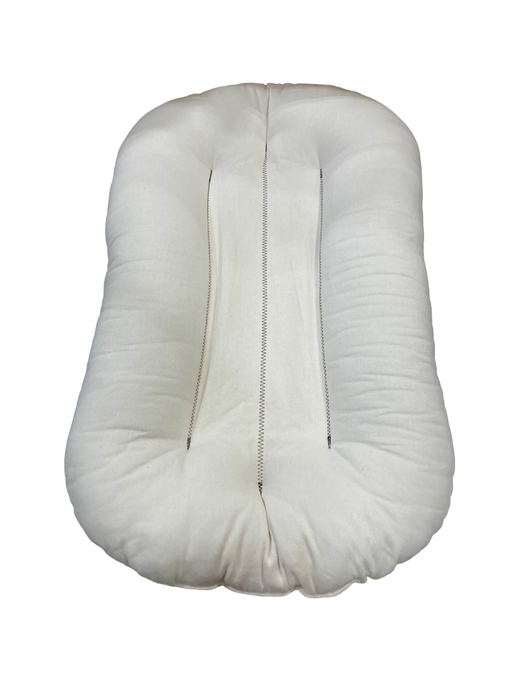 secondhand Snuggle Me Organic Sensory Infant Lounger with Cover, Natural