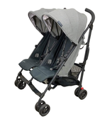 used UPPAbaby G-Link V2 Double Stroller, 2022, Greyson (Charcoal Melange)