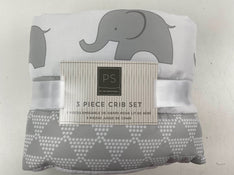 used PS by the Peanutshell 3 Piece Crib Bedding Set