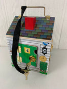 used Melissa & Doug Take-Along Wooden Doorbell Dollhouse