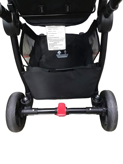 Mompush Ultimate 2 Baby Stroller Only, 2023, Black with Black Frame