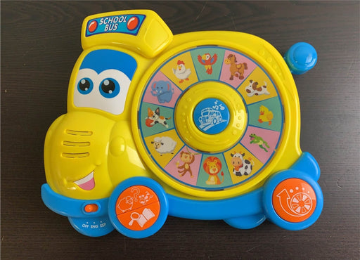 used Hap P Kid Spinning Learning School Bus