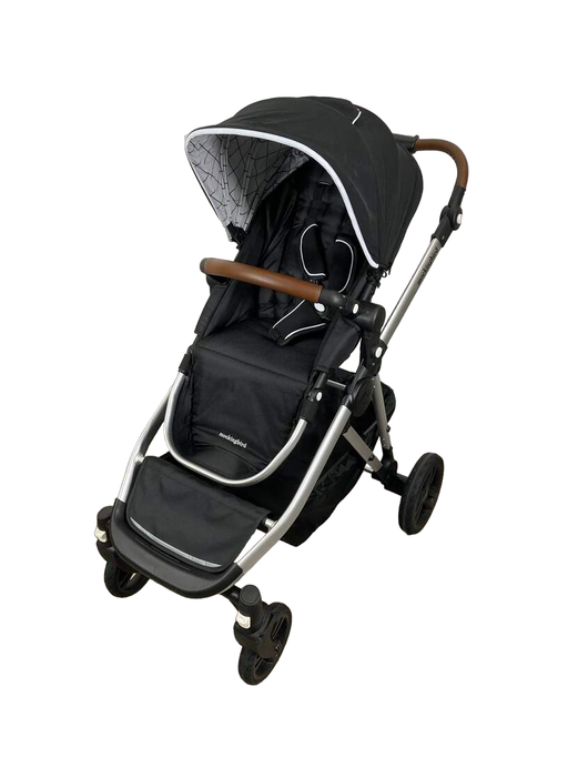 secondhand Mockingbird Single to Double Stroller, 2022, Silver with Penny Leather, Windowpane, Black