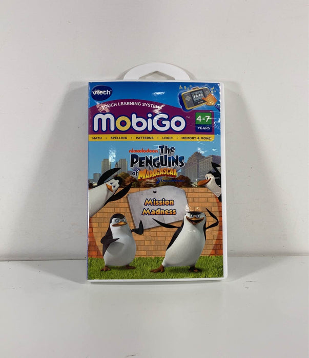 used VTech MobiGo Game, Penguins of Madagascar