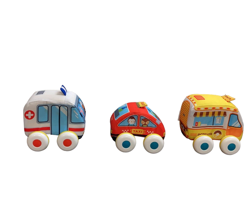 secondhand Melissa & Doug K’s Kids Pull-Back Vehicle Set