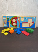 used Melissa & Doug Beginner Pattern Blocks