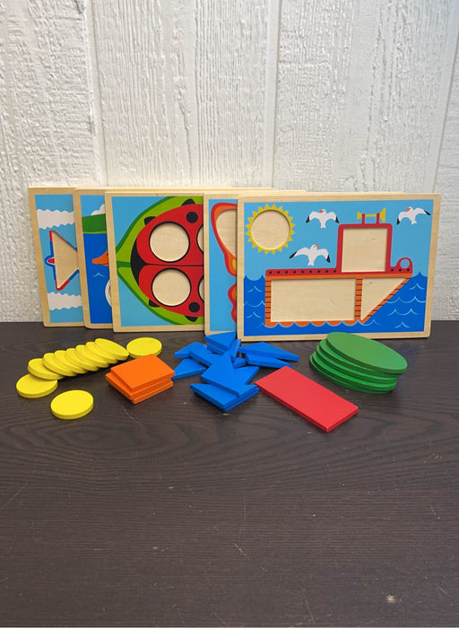 used Melissa & Doug Beginner Pattern Blocks
