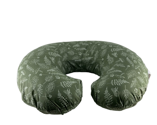 secondhand Boppy Nursing and Infant Support Pillow, Green Fern