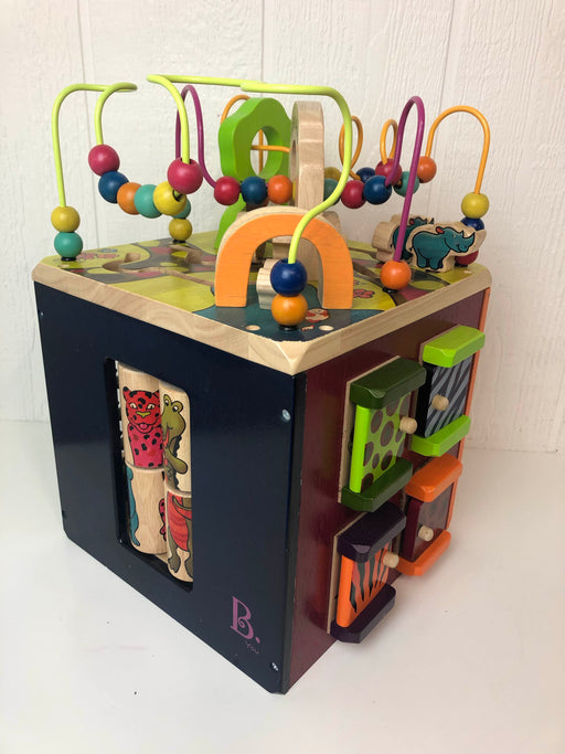 secondhand B. Toys Zany Zoo Wooden Activity Cube