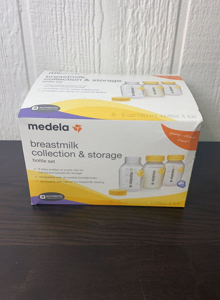  Medela Breast Milk Collection and Storage Bottles, 6 Pack, 5  Ounce Breastmilk Container, Compatible with Medela Breast Pumps and Made  Without BPA : Baby