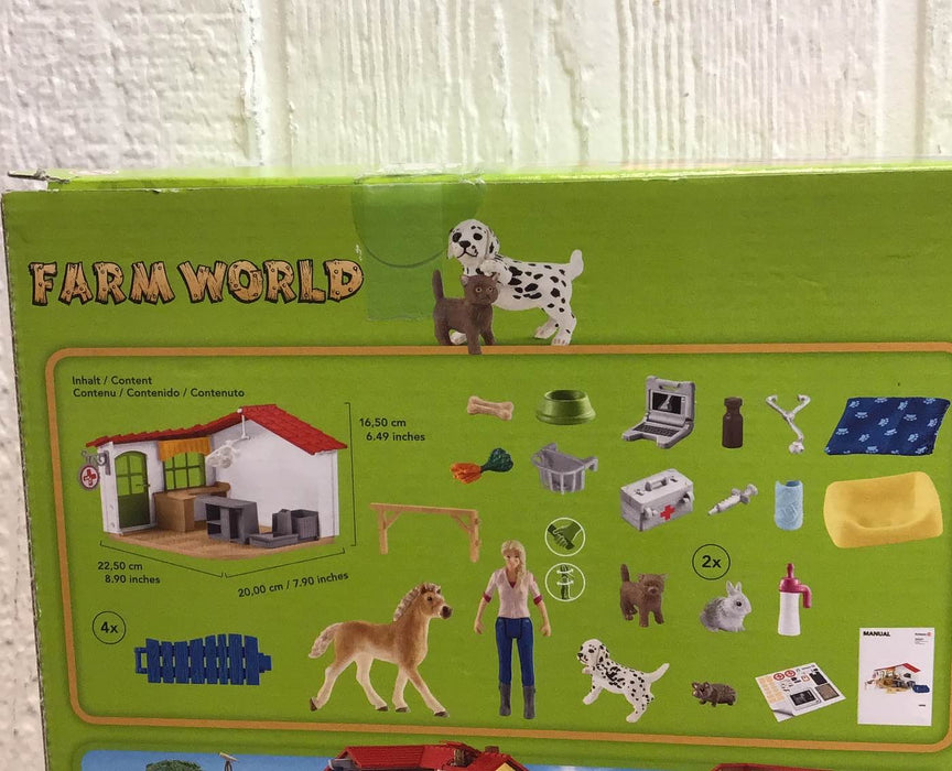 used Schleich Farm World Vet Practice