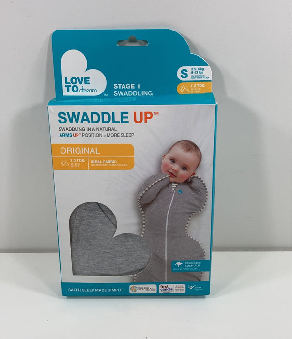 used Love To Dream Swaddle UP Original Sleep Sack, Small, Gray