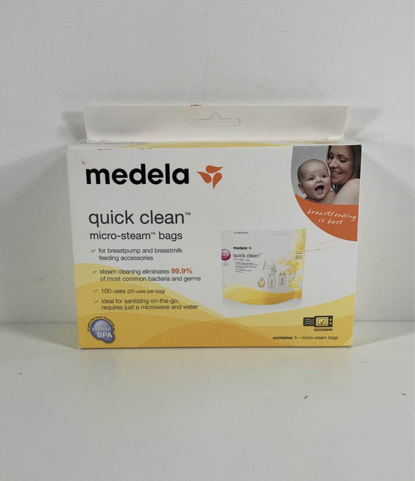 Shop Medela Quick Clean Micro Steam Bags, Box of 5 at GoodBuy Gear