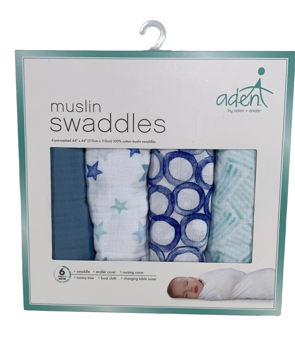 Shop Aden + Anais Cotton Muslin Swaddle, 4pk at GoodBuy Gear