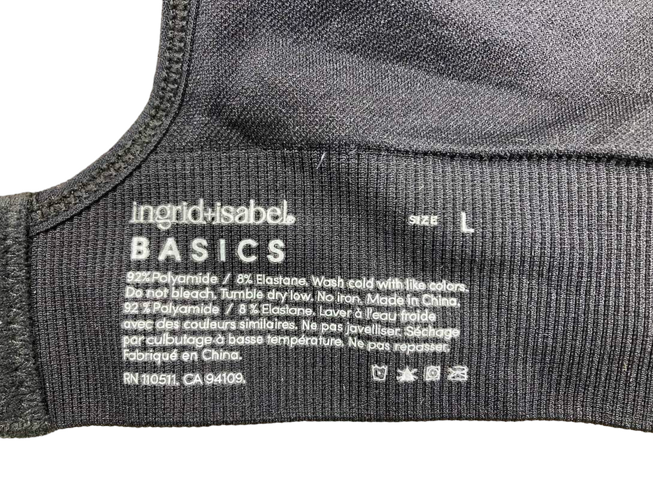 Shop Ingrid & Isabel Drop Cup Nursing Bra, Black, Large at GoodBuy Gear