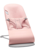 used BabyBjorn Bouncer Bliss, Light Gray Frame, Light Pink 3D Jersey