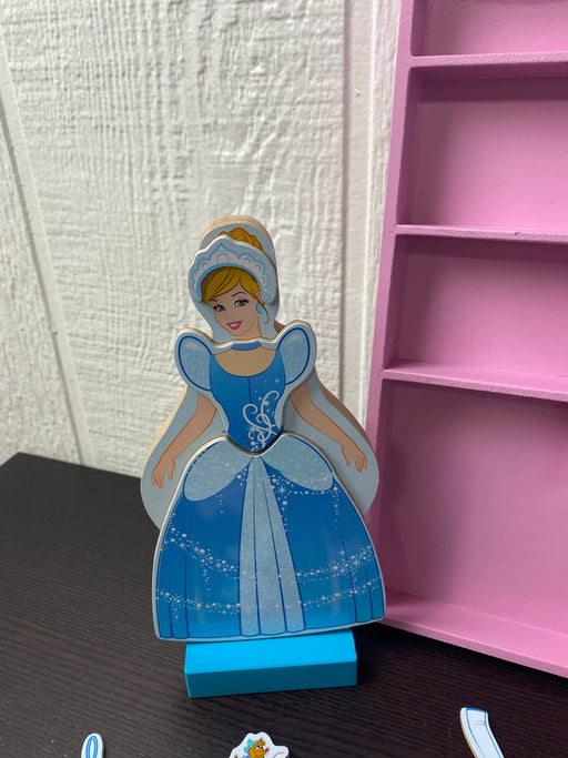 secondhand Disney Princesses Wooden Doll Magnetic Dress Up Set