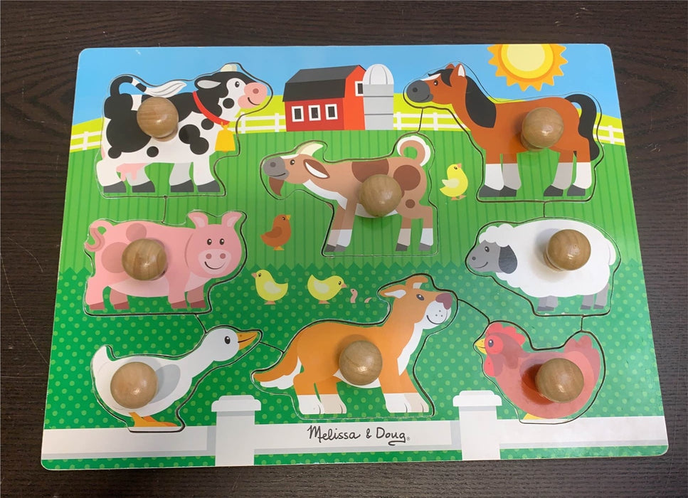 used Melissa & Doug Jumbo Knob Puzzle