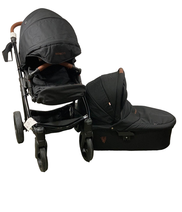 used Venicci Gusto 2 in 1 Travel System, 2018, Shadow Fashion Black