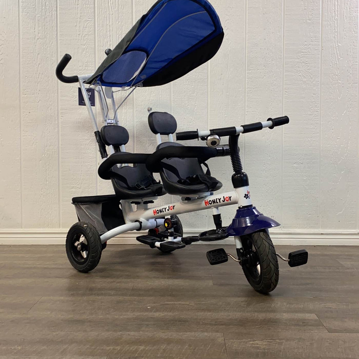 honey joy double stroller Honeyjoy 4-In-1 Twins Kids Baby Stroller Tricycle