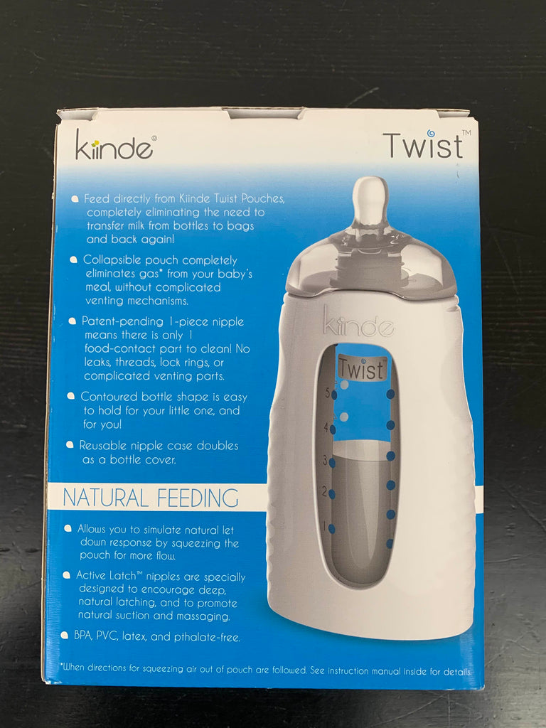 Kiinde Natural Feeding Bottles, With Active Latch Nipples