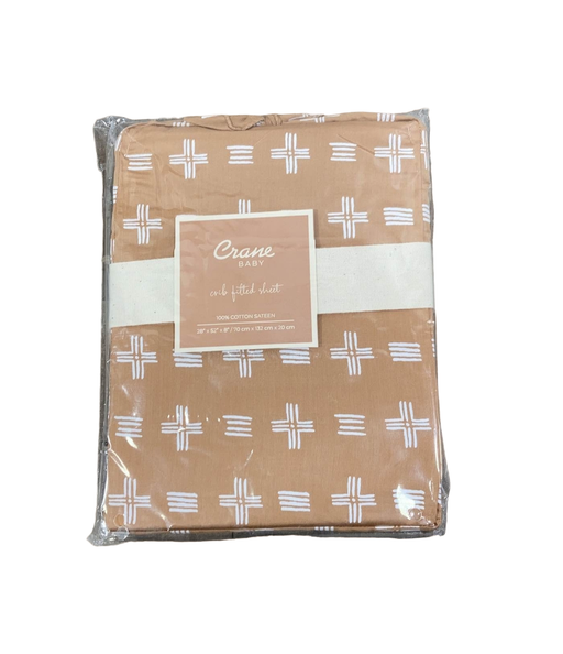 used Crane Baby Crib Fitted Sheet, Kendi Copper Dash