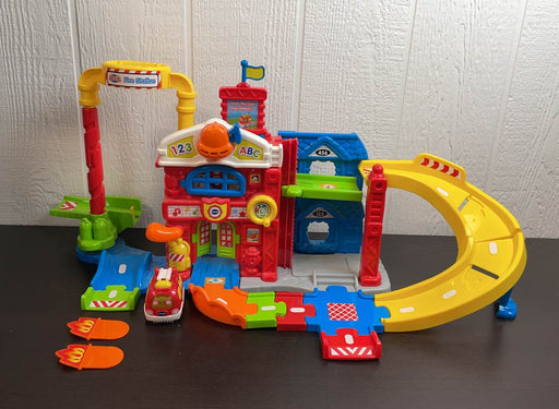 used VTech Go Go! Go! Smart Wheels Save the Day Fire Station