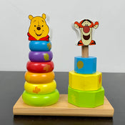 used Melissa & Doug Winnie the Pooh & Tigger Wooden Stacker