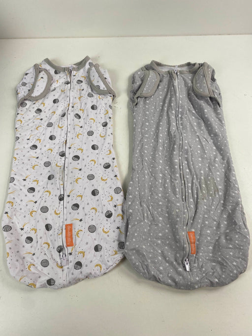 used SwaddleMe Arms Free Convertible Pod 2pk, Stars Moon L 4-6 months