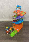 used VTech Go! Go! Smart Wheels Spinning Spiral Tower With Cars