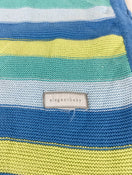 secondhand Elegant Baby Striped Knit Blanket