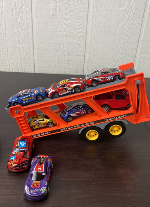secondhand BUNDLE Metal Die Cast Cars, And Hauler