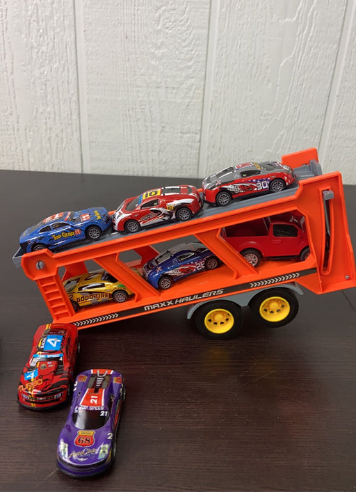 secondhand BUNDLE Metal Die Cast Cars, And Hauler