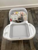 secondhand Fisher Price Space Saver High Chair, pink flowers