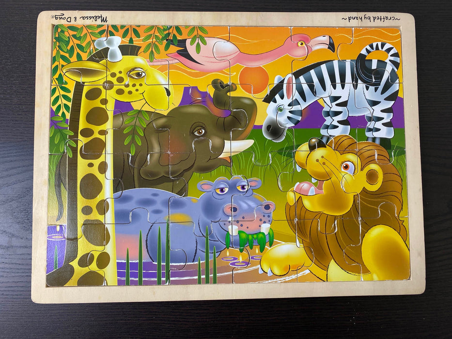 secondhand BUNDLE Melissa & Doug Wooden Puzzles