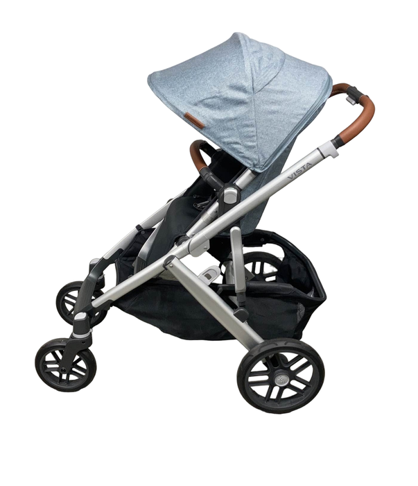 secondhand UPPAbaby VISTA V2 Stroller, 2023, Gregory (Blue Melange)