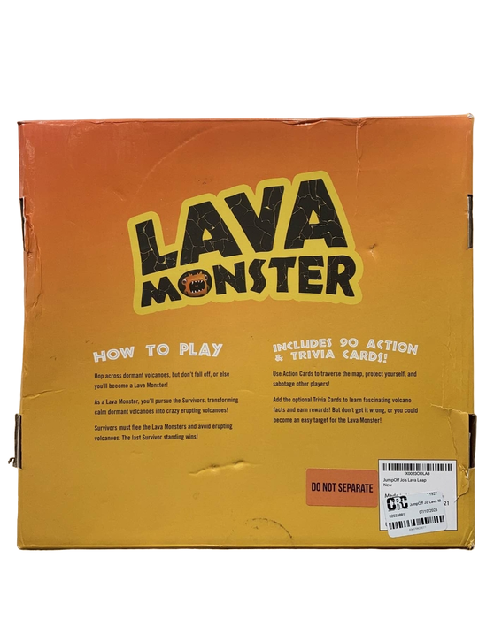 secondhand JumpOff Jo Lava Monster Game