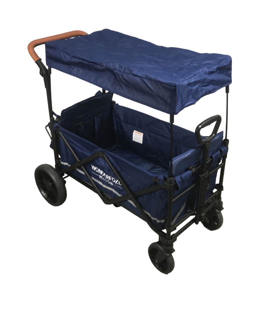 used Wonderfold X2 Push + Pull Double Stroller Wagon, Sapphire Navy, 2022