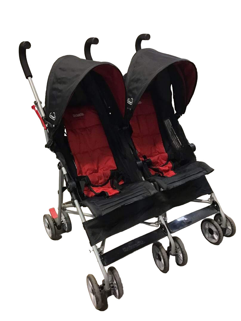 Kolcraft Cloud Compact Double Stroller, 2018, Scarlet