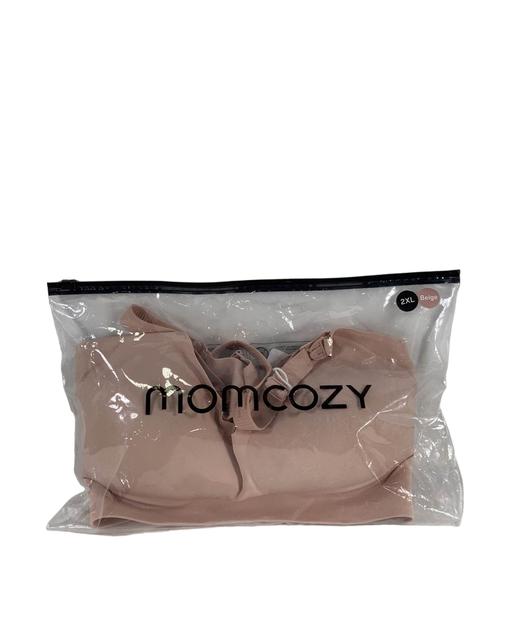 used Momcozy Hands-Free Nursing And Pumping Bra, Beige, 2XL