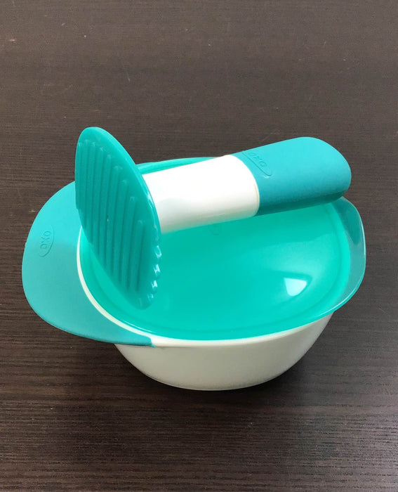 Shop OXO Tot Food Masher And Bowl, teal at GoodBuy Gear