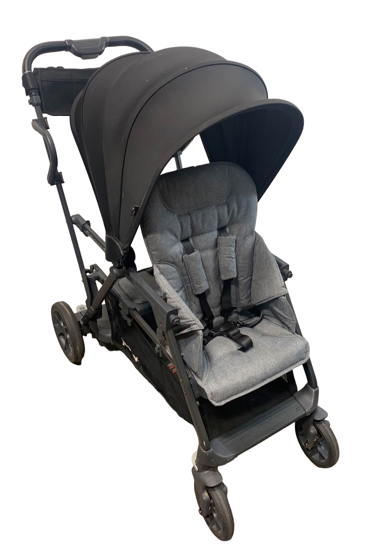 joovy caboose s too sit stand double stroller Joovy Caboose S Too Sit And Stand Double Stroller, 2018, Black Melange