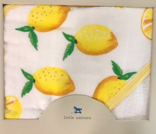 secondhand Little Unicorn Hooded Towel Set, Lemons