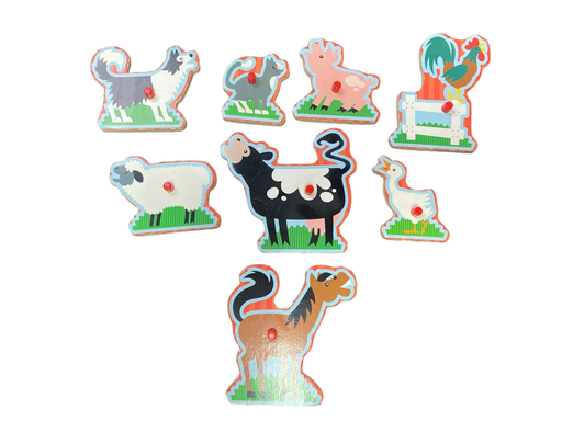 secondhand Melissa & Doug Sound Puzzle, Farm Animals 