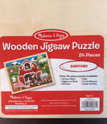 used BUNDLE Melissa & Doug Wooden Puzzles