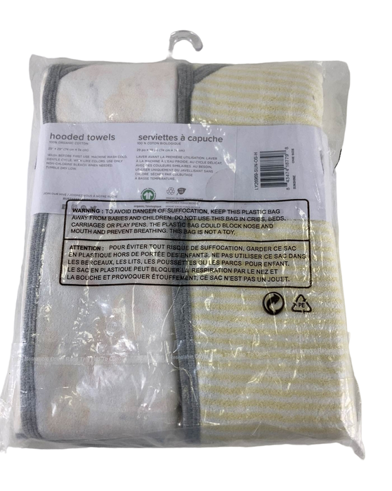 Shop Burt's Bees Baby Hooded Bath Towels 2 Pack, Little Ducks at GoodBuy Gear