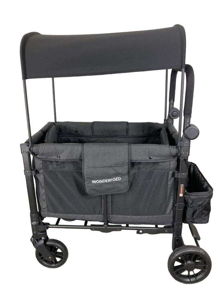 Wonderfold W2 Elite Multifunctional Stroller Wagon, Black, 2023