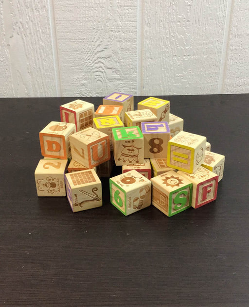 secondhand BUNDLE Wooden Alphabet Blocks